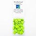 Lime Green Opaque Glass Tokens 17-19mm Aprox 23/32in Pack of 20 Wondertrail