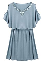  Off the Shoulder  Dress With Pearls