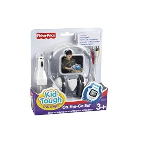 Click here to buy Fisher-Price Kid-Tough DVD Player On-the-Go Kit by Fisher-Price.