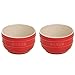 Staub 40511-133 Ceramics Prep Bowl Set, 2-Piece, Cherry