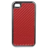 Iprotect ORIGINAL APPLE IPHONE 4 HIGHEND LEDER CARBON CASE ROT TASCHE H�LLEvon "iprotect"