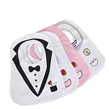 4Pcs　ベビー スタイ　よだれかけ　異なるパターン　可愛い