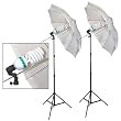 PBL PHOTO STUDIO FLUORESCENT LIGHTING KIT 850 WATTS WITH UMBRELLAS Steve Kaeser Photographic Lighting