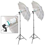 PBL PHOTO STUDIO FLUORESCENT LIGHTING KIT 850 WATTS WITH UMBRELLAS Steve Kaeser Photographic Lighting