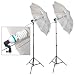 PBL PHOTO STUDIO FLUORESCENT LIGHTING KIT 850 WATTS WITH UMBRELLAS Steve Kaeser Photographic Lighting