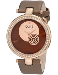 Burgi Womens BU42BR Round Swiss Quartz Dazzling Diamond Watch