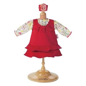 <b>Corolle Mon Premier Fashions (fits Calin & Tidoo) Red Dress Set</b>