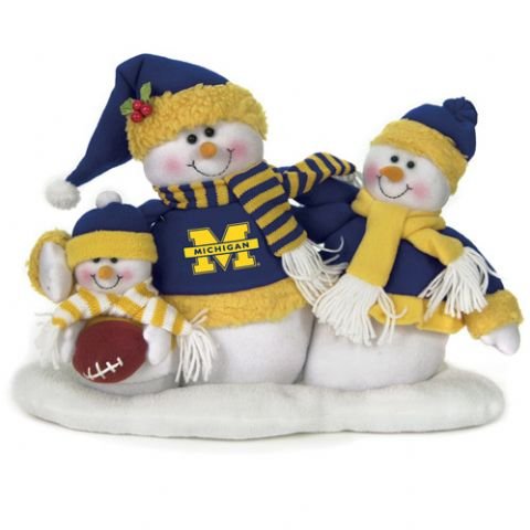 Michigan Wolverines Table Top Snow Family