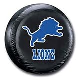 Detroit Lions Black Spare Tire Cover