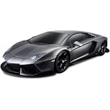 (Grey) Maisto 1 10 R C Lamborghini Aventador LP Full Function RTR RC Car with Rechargeable...