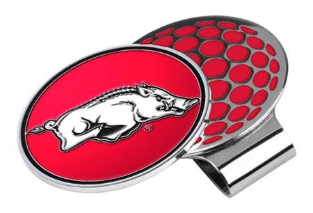 Arkansas Razorbacks Ua Ncaa Hat Golf Clip With Ball Marker