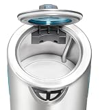 Produkt-Bild: Unold 18606 Blitzkocher Cylinder Small 1.2 Liter / Gro&szlig;e Beh&auml;lter&ouml;ffnung / beidseitige Wasserstandsanzeige / abgedecktes Heizelement / Kalkfilter / edelstahl