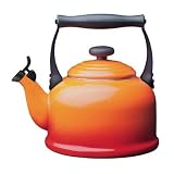 Le Creuset Enamel-on-Steel Demi 1-1/4-Quart Teakettle, Flame
