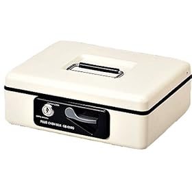 【クリックで詳細表示】PLUS 小型手提金庫 エルグレー CB-050G LGY 12-862