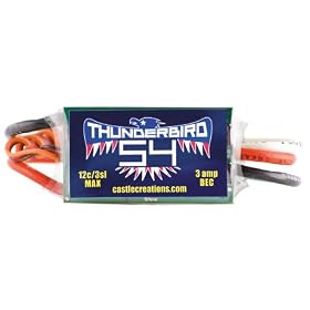 Castle Creations Thunderbird Brushless ESC, 54-Amp from Castle Speed Controls