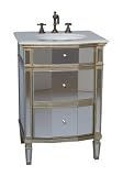 24 All Mirror Petite Bathroom Sink Vanity - Ashlie Model # HF006