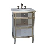 24 All Mirror Petite Bathroom Sink Vanity - Ashlie Model # HF006 by 