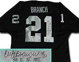 Cliff Branch Oakland Raiders Autographed Throwback Black Jersey with 3 Time SB Champs Inscription
