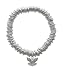 Small Silver Angel with Heart Silver Plated Charm Links Bracelet [Jewelry]