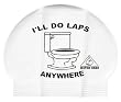Water Gear I'll Do Laps Anywhere Latex Swim Cap
