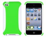 Slim Protector Case for Apple iPod Touch 4G  – Green & White