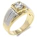 A Little Pizazz CZ Eye Cut Mens Ring