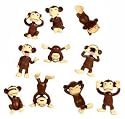 Monkey Figures - Mini Plastic Monkey Figures - Party Favors