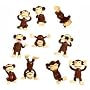 Monkey Figures - Tiny Plastic Monkey Figures - Party Favors
