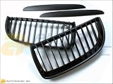 AutoTecknic Matte Black Front Grille - BMW e90/ e91 pre-facelift 3 series sedan/ wagon