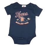Majestic Detroit Tigers MLB Baby / Infant Short Sleeve One-Piece Bodysuit / Romper / Onesie (Size: 12)
