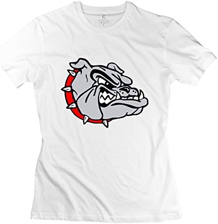 Fashion Bulldog Mascot Clipart Bulldog T-shirt - Woman's Tees White Size XL