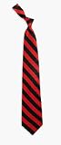 Red / Black Stripes All Silk Adult Tie From Eagles Wings