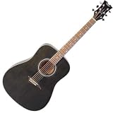 Dean Tradition Acoustic Guitar Trans Black w/Hardshell Case