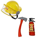 Brigamo 938321 - Kinder Set Feuerwehrmann Sam Helm, Feuerlöscher Spritze und Feuerwehraxt thumbnail