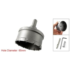 65mm Hole Saw 6mm Twist Drill Bit Metal Drilling Tool: Home Improvement