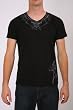 INDIGO STAR NOCTURNAL DESIGNER MENS SHIRT BLACK