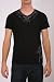INDIGO STAR NOCTURNAL DESIGNER MENS SHIRT BLACK