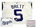George Brett Kansas City Royals MLB Hand Signed Authentic Home White Vest Jersey