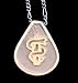 This sterling silver petite ladies pendant is approximately the size of a dime and has a raised 14 KT gold medical emblem. The figero chain is included. Comes blank so you can take it to your own engraver for customization.