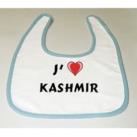 Bavoir de b�b� avec J'aime Kashmir