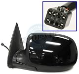 2001, 2002 GMC Sierra 3500 SLT Driver Side Mirror Head Assembly - Power Heated Manual Fold W/O Puddle Lamp Smooth Cover