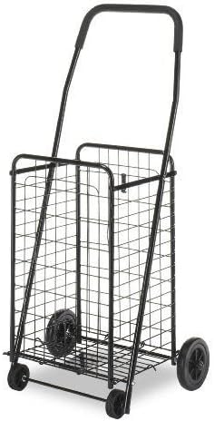 Whitmor Rolling Utility Cart Folding Wagon Groceries Garden Bin Storage
