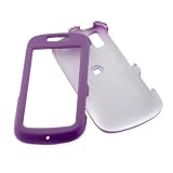 Dark Purple Rubberized Snap On Crystal Hard Case for Sprint Samsung Instinct S30 Cell Phone