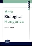 Acta Biologica Hungarica - Incls Index
