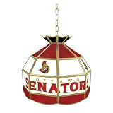 Nhl Ottawa Senators Stained Glass Tiffany Lamp - 16 Inch Diameter