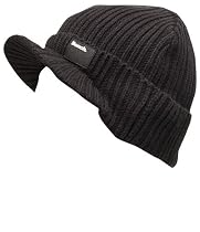 Bench Mens Deacon Peak Beanie Black