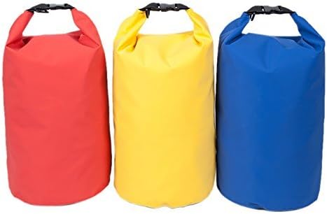 MeGi Lightweight & Durable Dry Bag Backpack for Outdoor Activities - Waterproof Bag Guaranteed - Perfect for Boating / Kayaking / Fishing / Rafting / Swimming / Floating / Camping - Protects Phones / Camera / Clothes / Documents from Water, Sand, Dust and Dirt (Red, 10L)