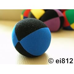 Jonglierball: HENRYS Beanbag Superior 67mm, schwarz-blau