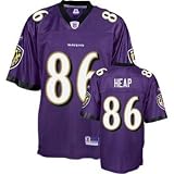 Todd Heap Baltimore Ravens Purple Reebok Premier Jersey - XL