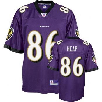 Todd Heap Baltimore Ravens Purple Reebok Premier Jersey - XL